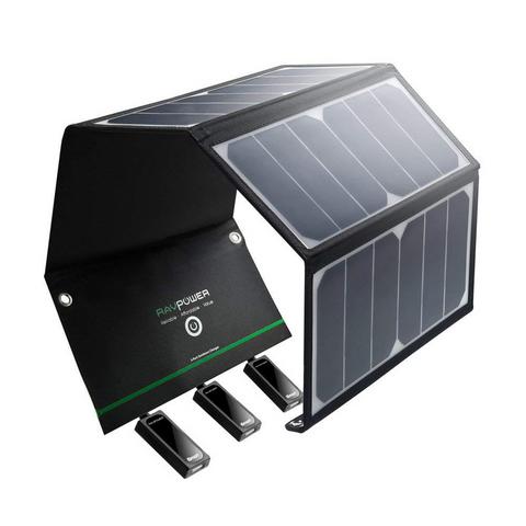 RAVPower 24W Chargeur Panneau Solaire familyross